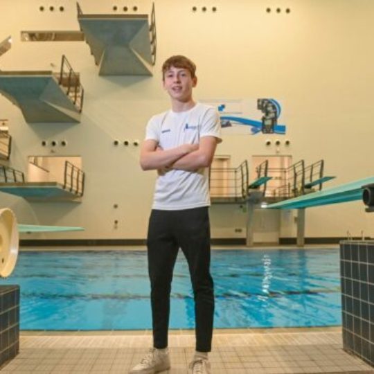 Noah diving 5