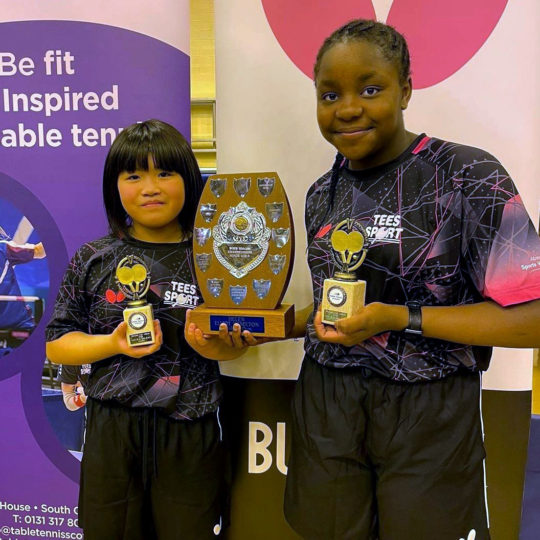U13 girls champions square